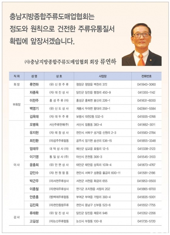 충남지방종합주류도매업협회