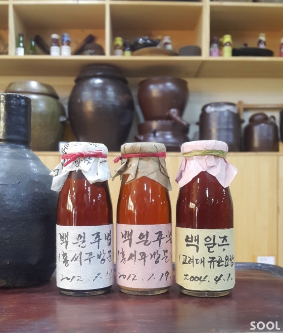 황금색의 부드러운 맛이 느껴지는 미주(美酒) ‘백일주(百日酒)’