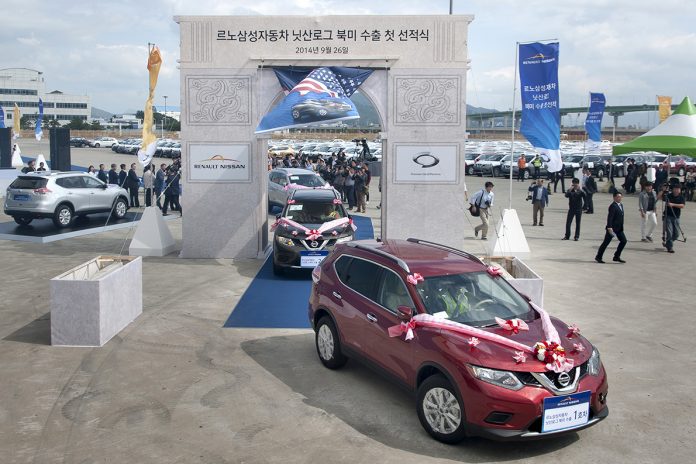 2016년_닛산로그 북미수출 첫 선적식 1