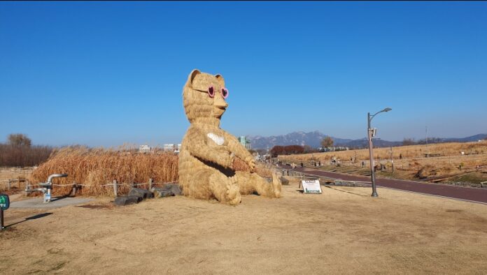 난지공원에 세워진 토끼 형상