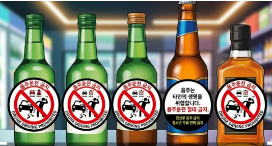 술병에 경고 문구 붙인다고 음주운전 근절될까?